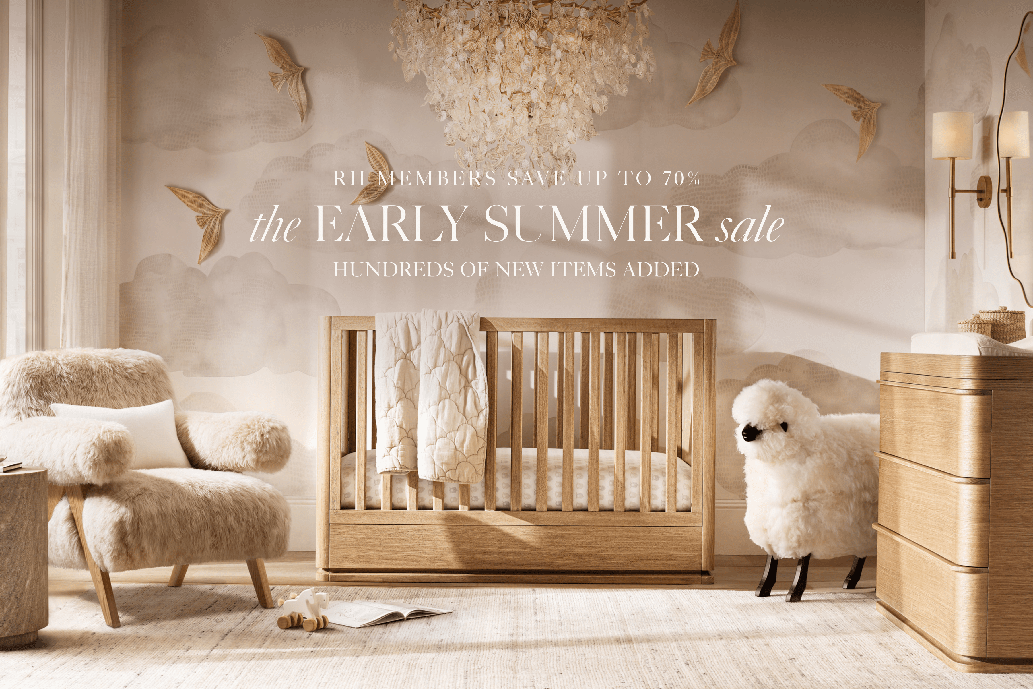 RH members save up to 70% the early summer sale In Stock & Ready to Ship