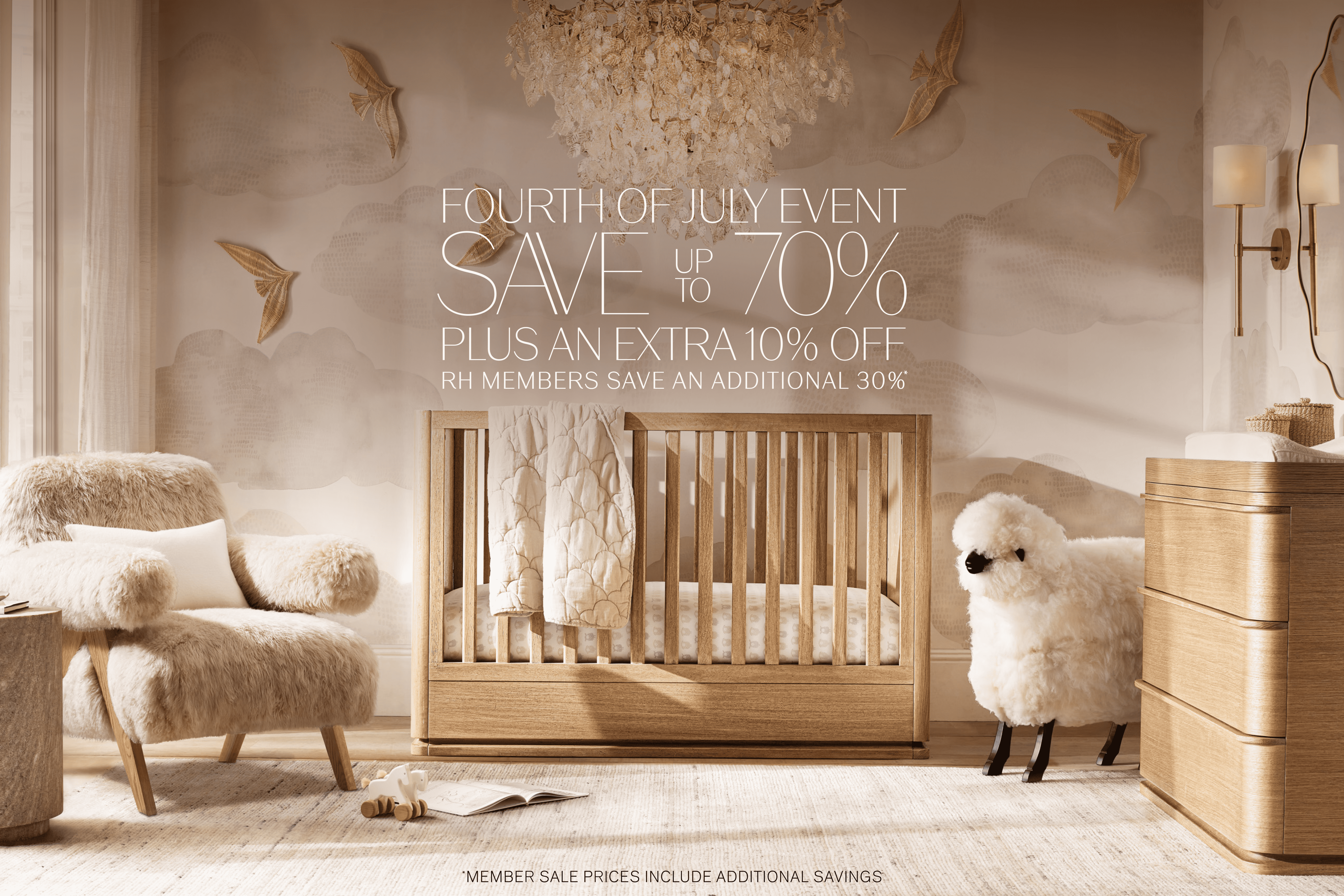 save        70%  up to plus AN extra 10% off rh members save an additional 30% * * *member SALE PRICES include ADDITIONAL SAVINGS